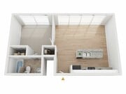 Hawthorne 1x1 Floor Plan