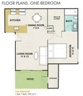 The Heritage - 1 Bed 1 Bath, 530 sq ft