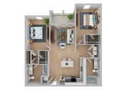 2 Bedroom | 2 Bath | 1044 SF | Renovated
