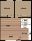 2BR/1BA