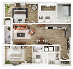 B5 floor plan The Seventeen Hundred on East
