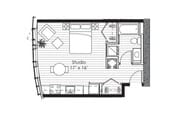 Floorplan X15; Levels 6-12, 15-17