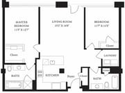 LS-V_2Bed_2Bath_1103 Sq Ft