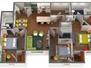 3x3 Floor Plan