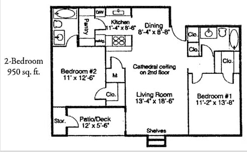 2BR/2BA - 2 Bedroom - 2 Bath