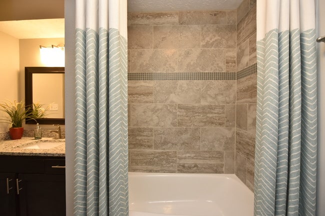 Hall Bathroom - District at Hurstbourne Apartments