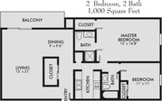 2BR/2BA