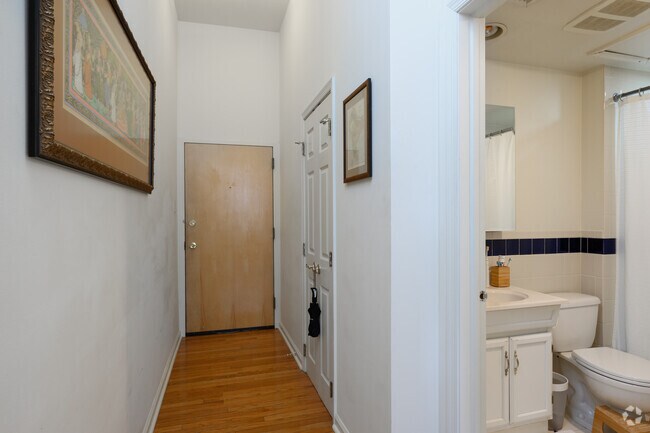 B - 1BR, 1BA - 968SF Entrance/Bath - The School House