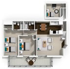 Standard ILP Floorplan (2X2LOFT)