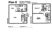 2-Bedroom 1.5-Bathroom Two-Story Townhome