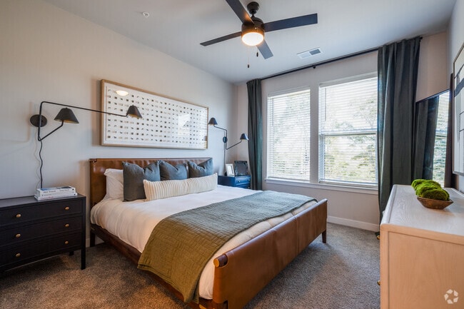 2BR, 2BA - 1,110SF - Primary Bedroom