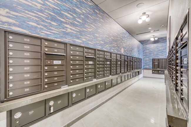 Convenient mail room