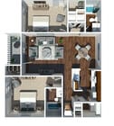 Two Bedroom Floorplan