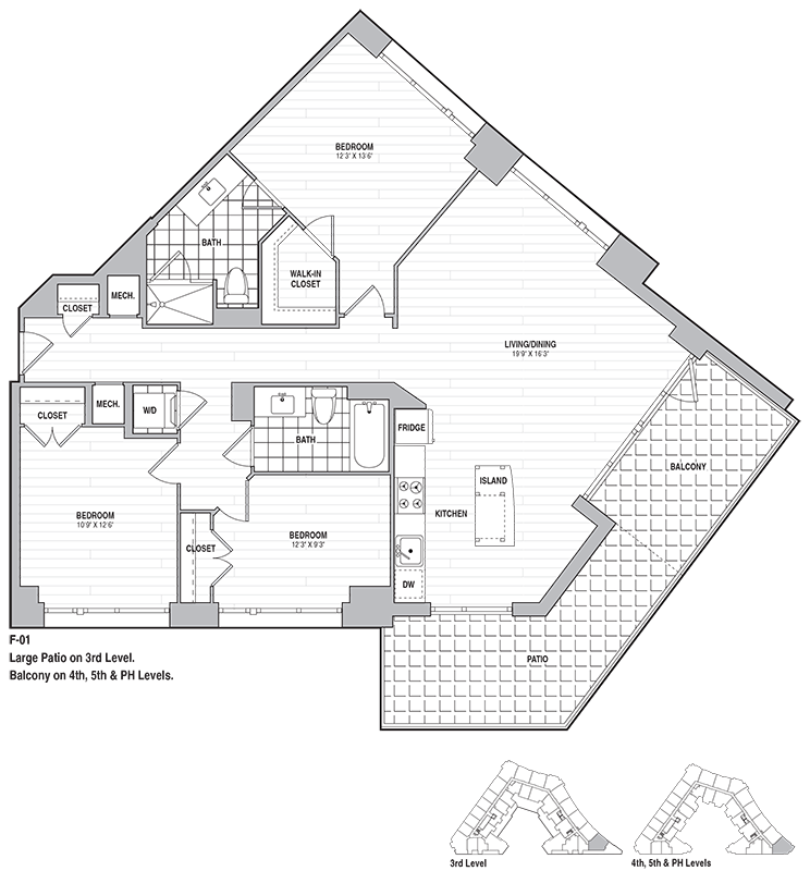 Floor Plan - 3 Bed 2 Bath 1337
