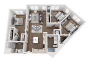 C3 floor plan Aria on the Row