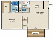 1 Bed 1 Bath