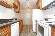 Stove, Microwave, Refrigerator and Dishwasher