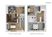 2 Bed .5 Bath Townhouse