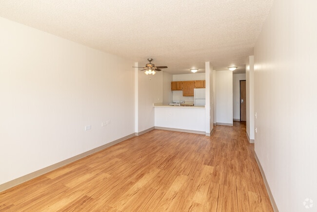 1BR, 1BA - Living Room - Cedar Villas