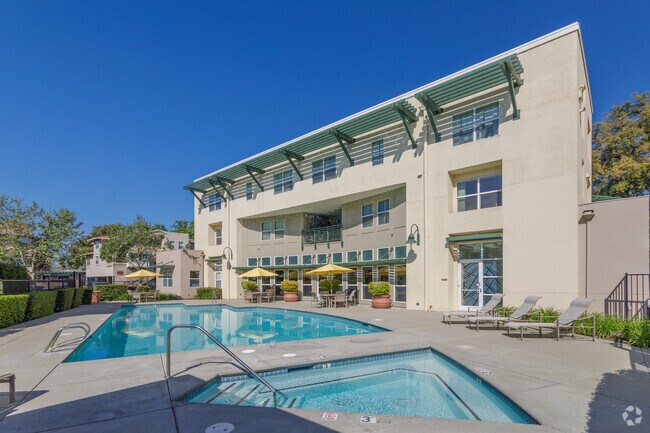 Pool Area - The Lexington Apartments
