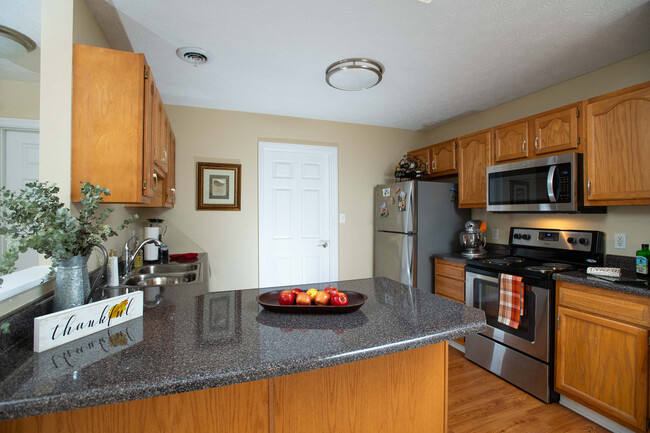 B Plano de la cocina - Village of Amesbury Townhomes