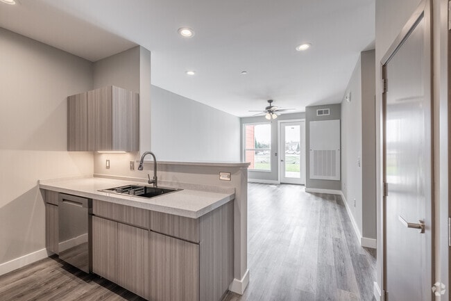 1BR, 1BA - 650-930SF - Kitchen - Autumn Towne Senior Apartments