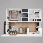 1 Bed, 1 Bath