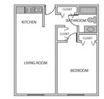 1BR/1BA