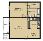 1BR/1BA