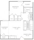 1BR/1BA