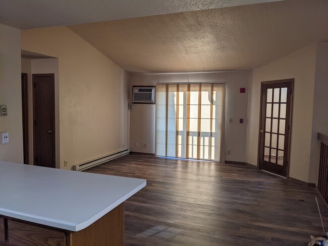Living Room with Cathedral Ceilings