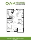 1 Bedroom, 1 Bathroom