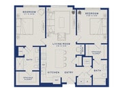B16 | 2x2 | 1119 sf
