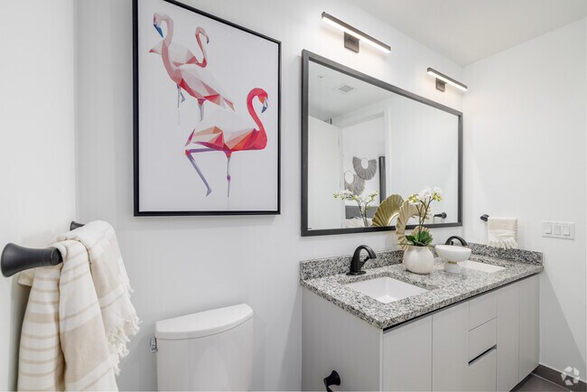 2 habitaciones, 2 baños - 1087 pies cuadrados - Baño - Aura North Miami Beach