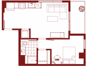 1 Bed, 1 Bath Plus
