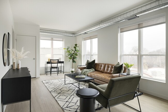 Living room complete with a nook for your desk!