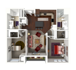 Floor Plan D1 | 50Twenty | Apartments in Madison, WI
