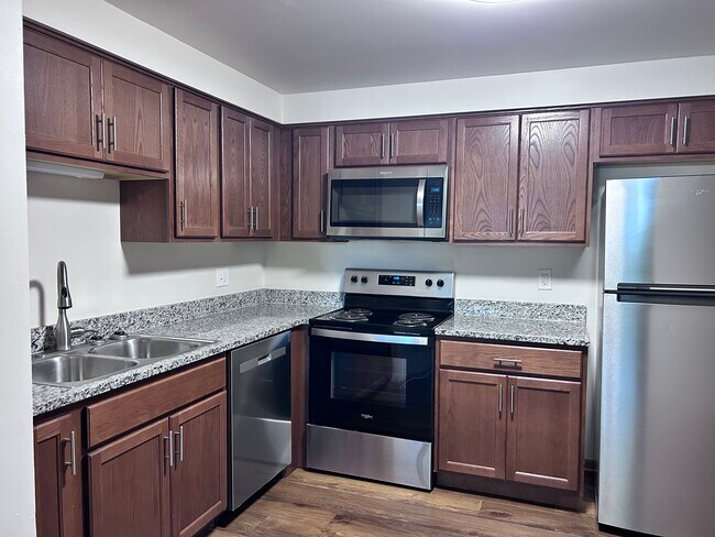 Cocina remodelada de 2 habitaciones