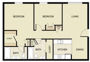 Beason 2x2 Floorplan