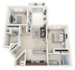 Floor Plan D | Riverwood Apartments | Apartments in Kenosha, WI