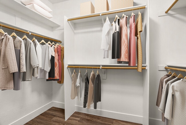 Walk-in closets built for style and function. - Sierra Foothills