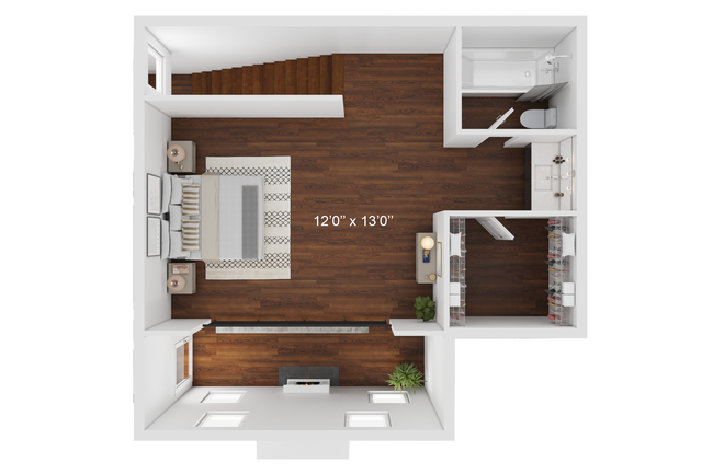 A2 2nd Floor Townhouse-1br-1.5ba-837sqft-TheOaksofKingwood.png