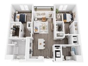 B7 | 2x2 | 1090 sf