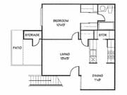 1BR/1BA
