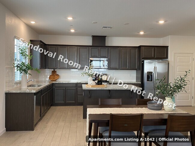 Shared Kitchen and Dining Area - 1683 Sandoval Dr