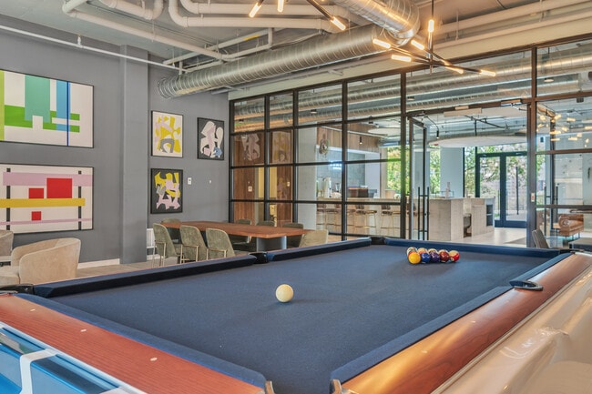 Clubroom with Shelby Pool Table