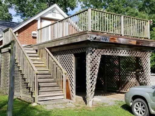 Carport with stairs to spacious deck - 2221 Wildcat Creek Rd Unit 2221-A