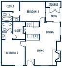 2BR/2BA