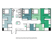 Plano de planta 4A Wheelhouse Co-Living