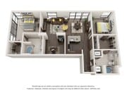 2 Bedroom - 2 Bathroom with Den